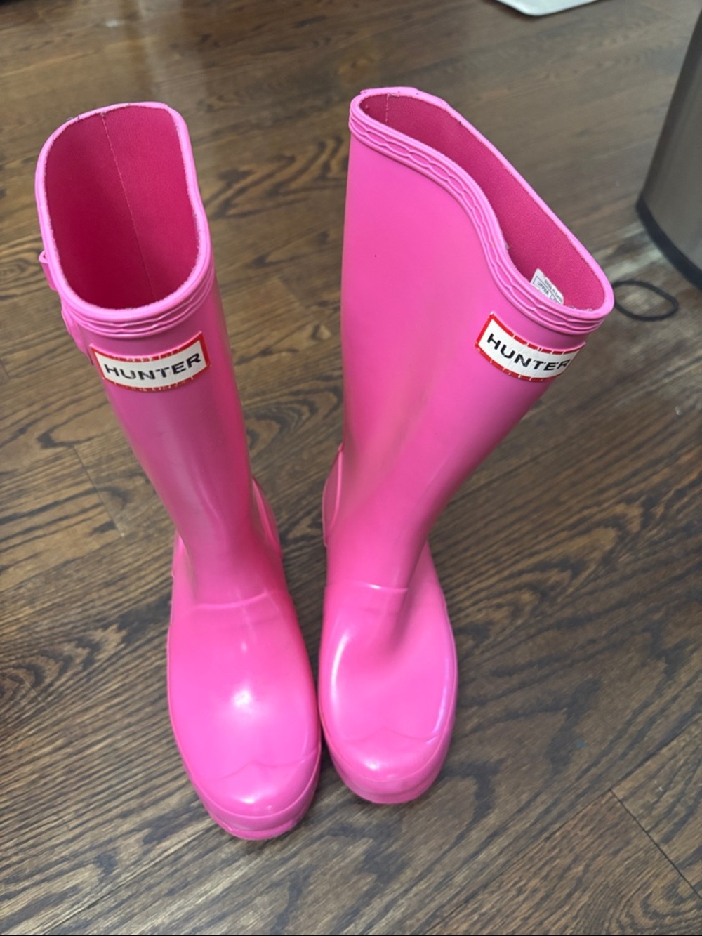 Hunter Kids Pink Tall Rain Boots